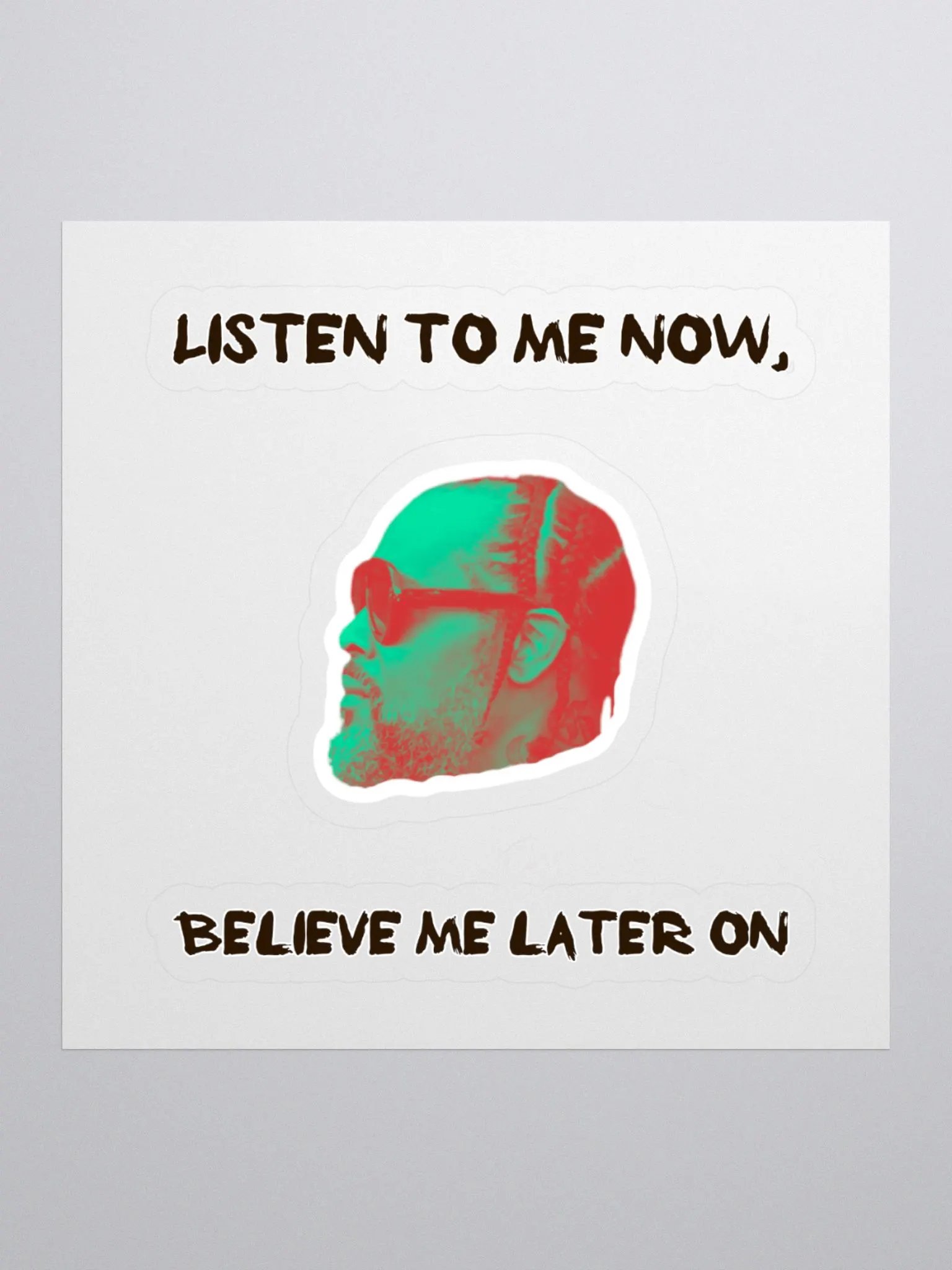 Listen to Me Now Sticker product image (1)