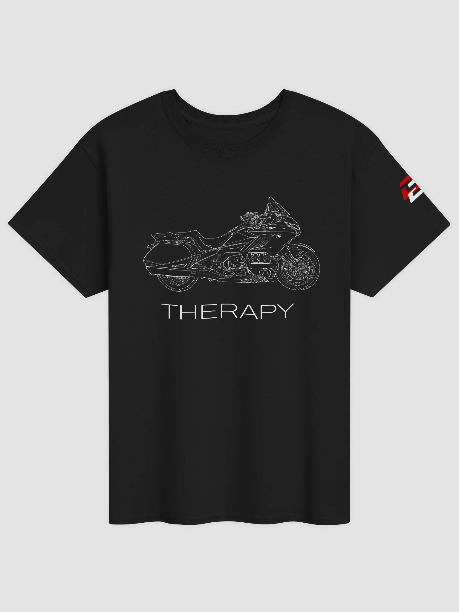 Therapy T-shirt WHITE TEXT (Bagger) product image (1)