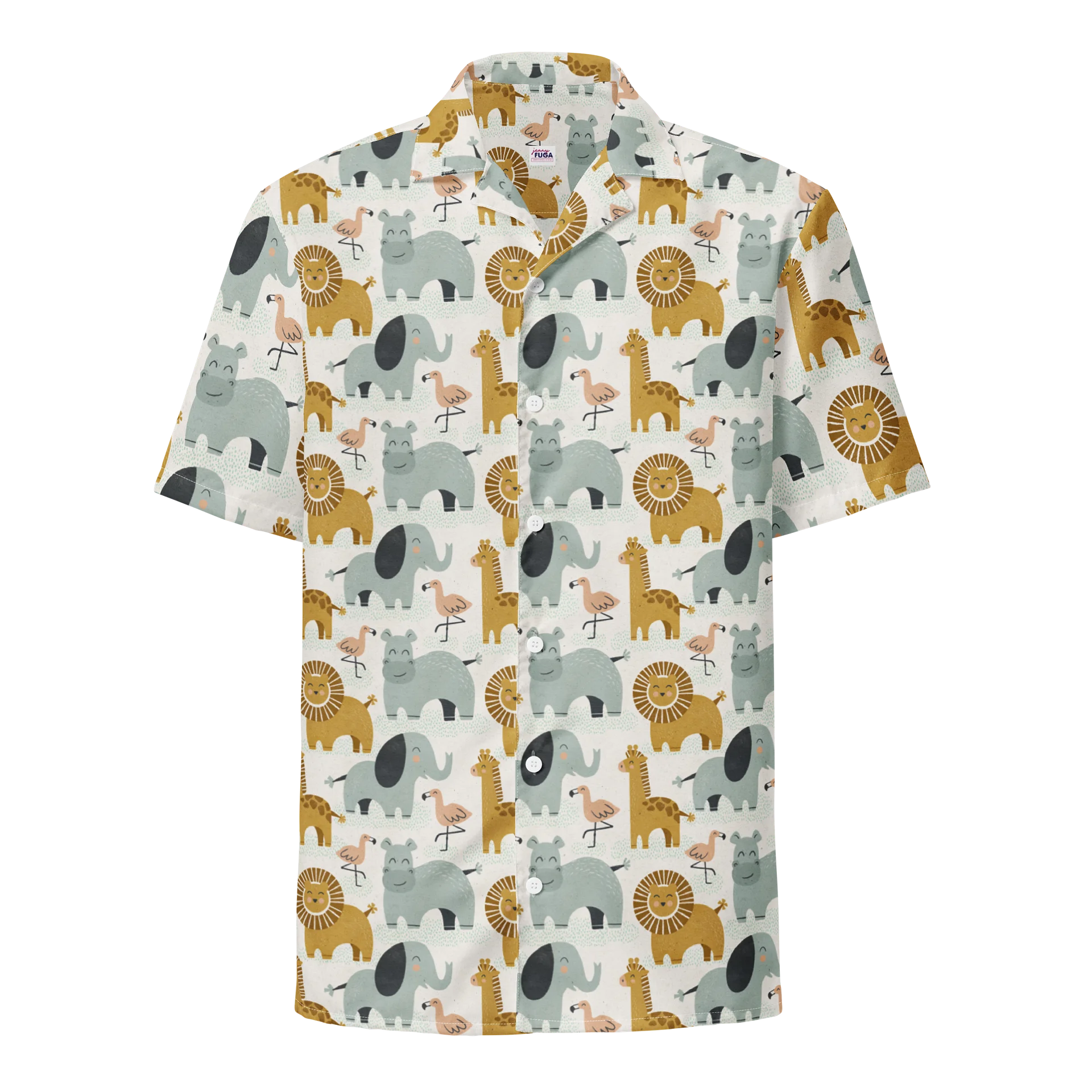 Retro Jungle Animals Hawaiian Shirt product image (1)