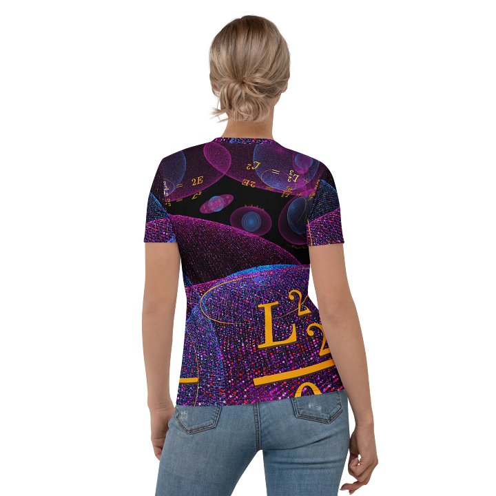 Poinsot's Pixel Spaceship 2 - Physics of the Gyroscope Women's Crew Neck T-Shirt product image (2)