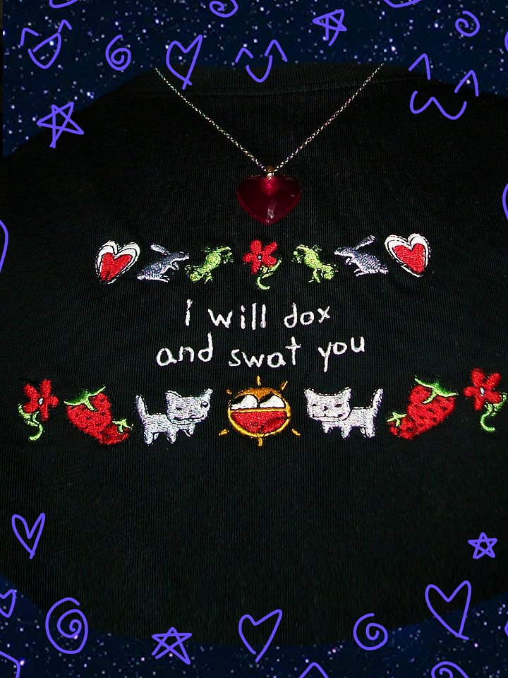 i will dox and swat you (black tee!) product image (1)
