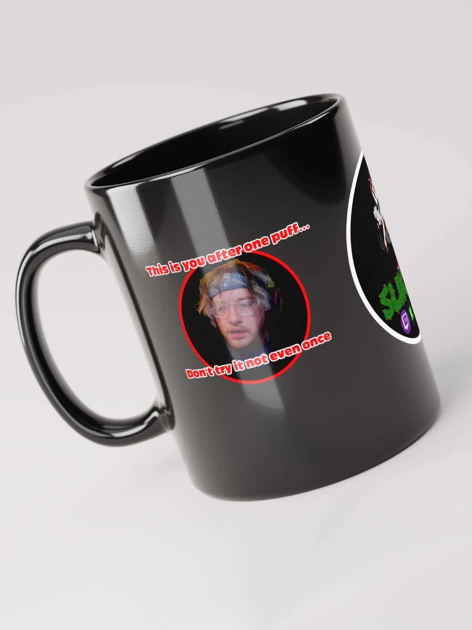 Not one Puff - Black Glossy Mug product image (4)
