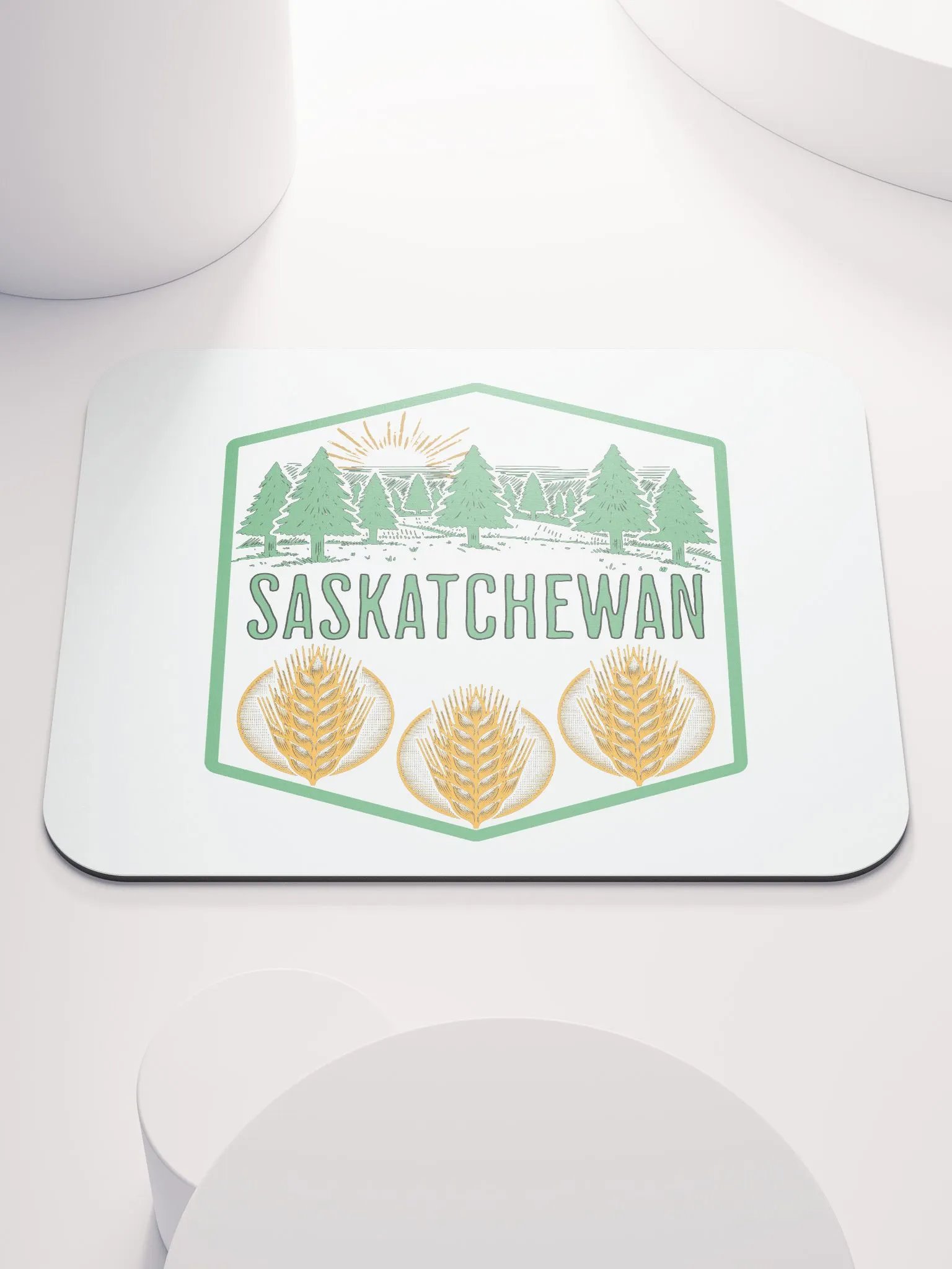 Saskatchewan Tree Wheat Wilderness Mouse Pad product image (1)