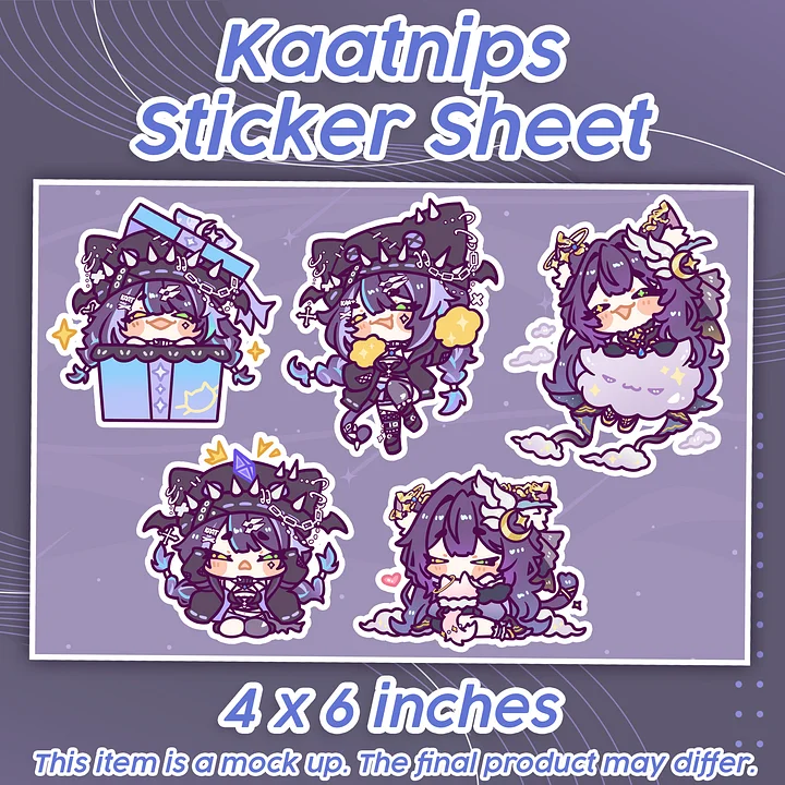 Kaatnips Birthday Sticker Sheet [PREORDER] product image (2)