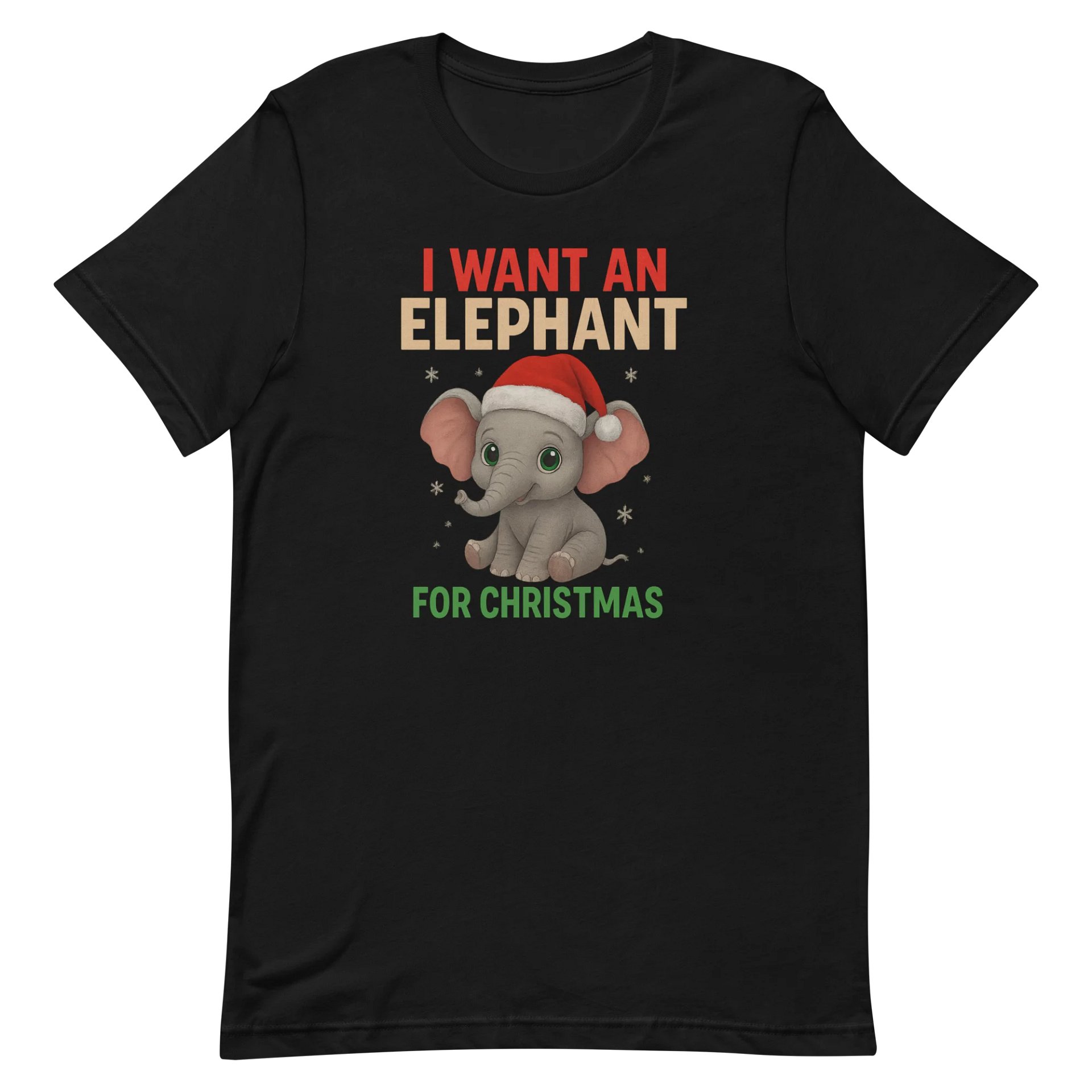 Festive Elephant Christmas T-Shirt product image (3)