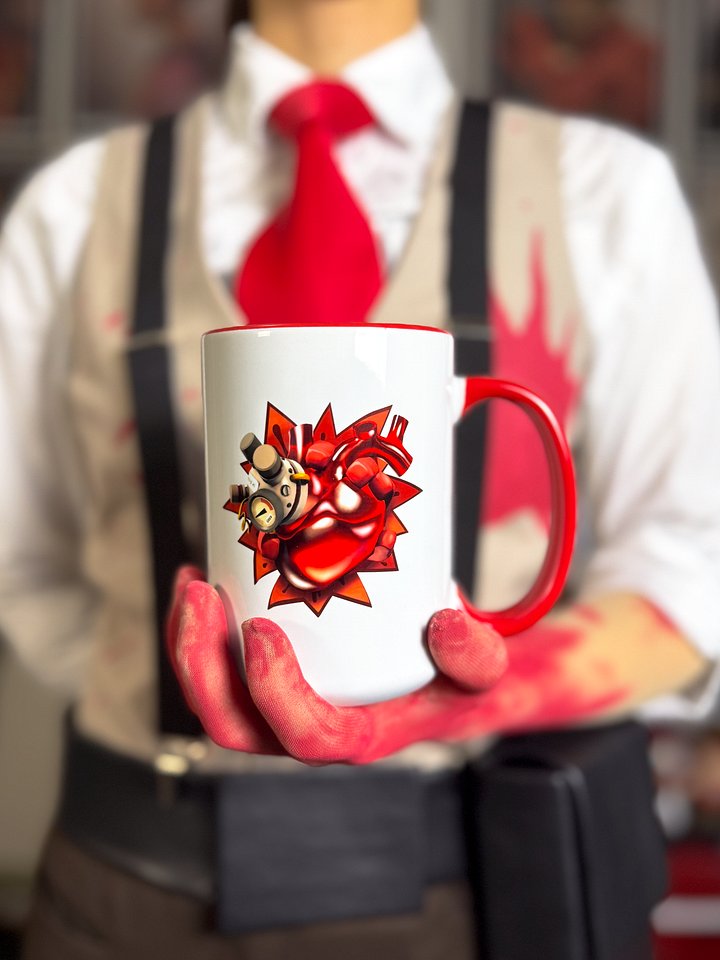 Team Fortress 2 Über Heart Mug + BTS Discord Pass! product image (1)