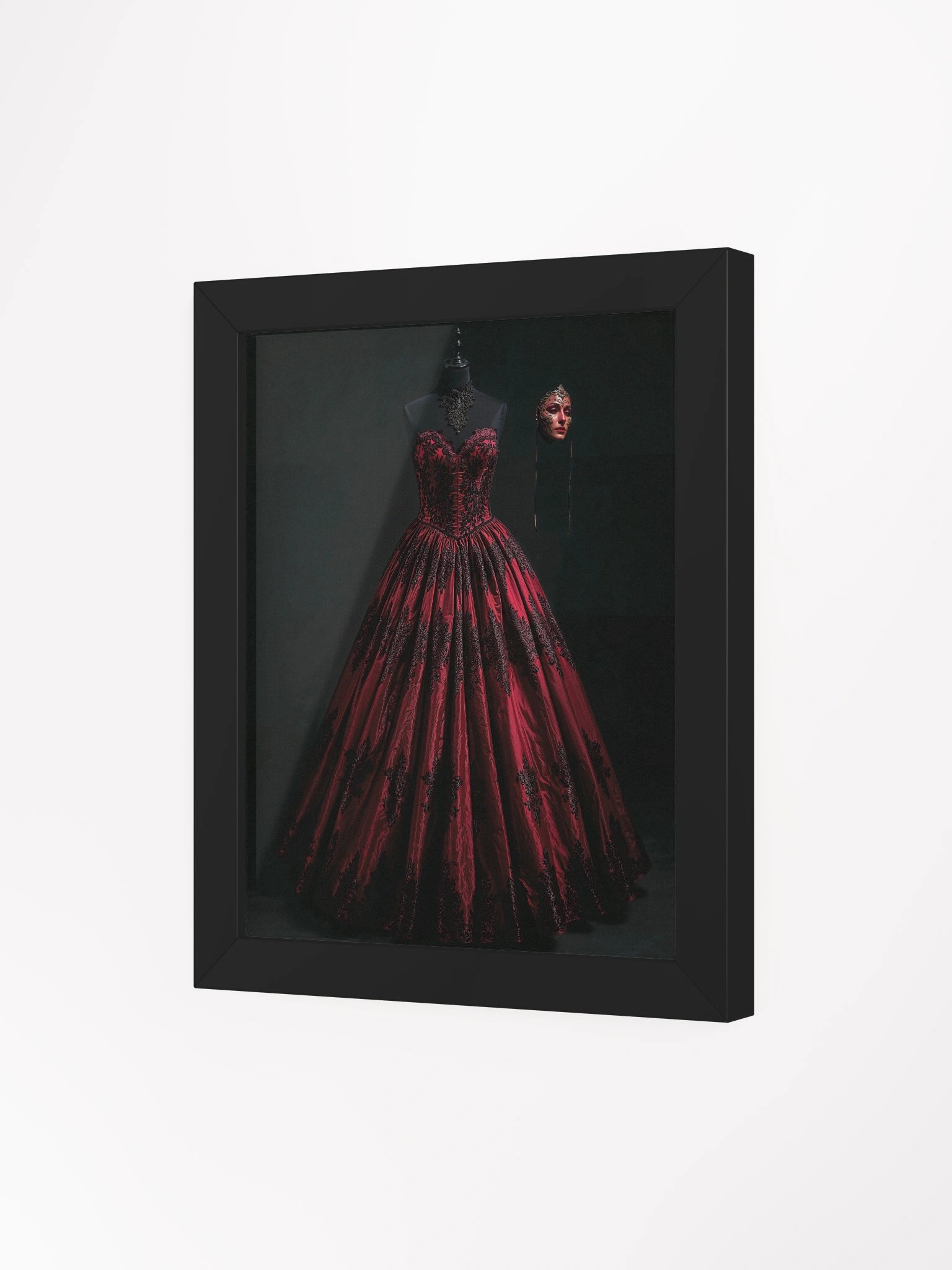 The Crimson Masquerade Framed Print product image (19)