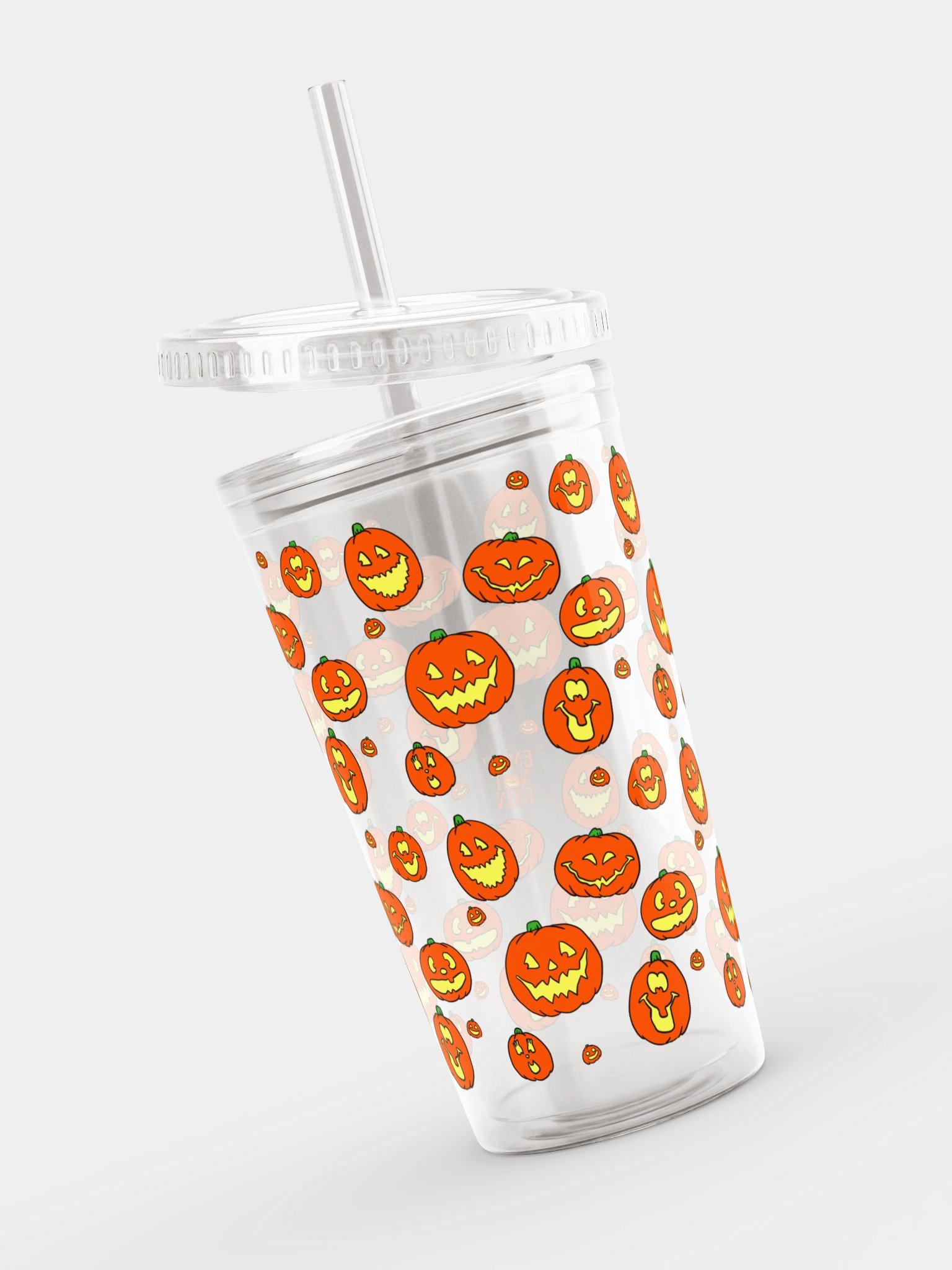 Punkins Double Wall Clear Plastic Tumbler product image (12)
