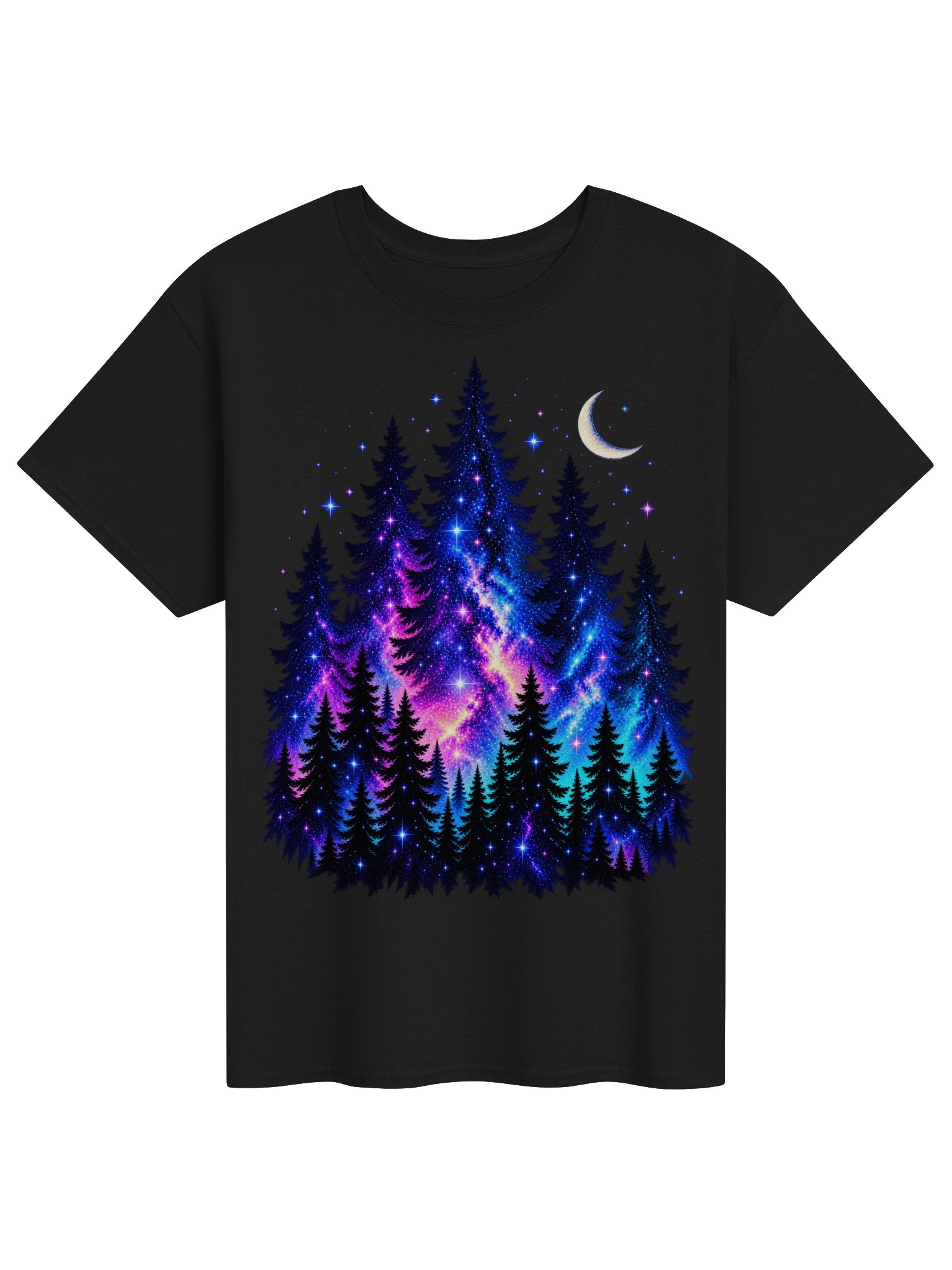 Cosmic Pines — Galaxy Evergreen Tee product image (1)