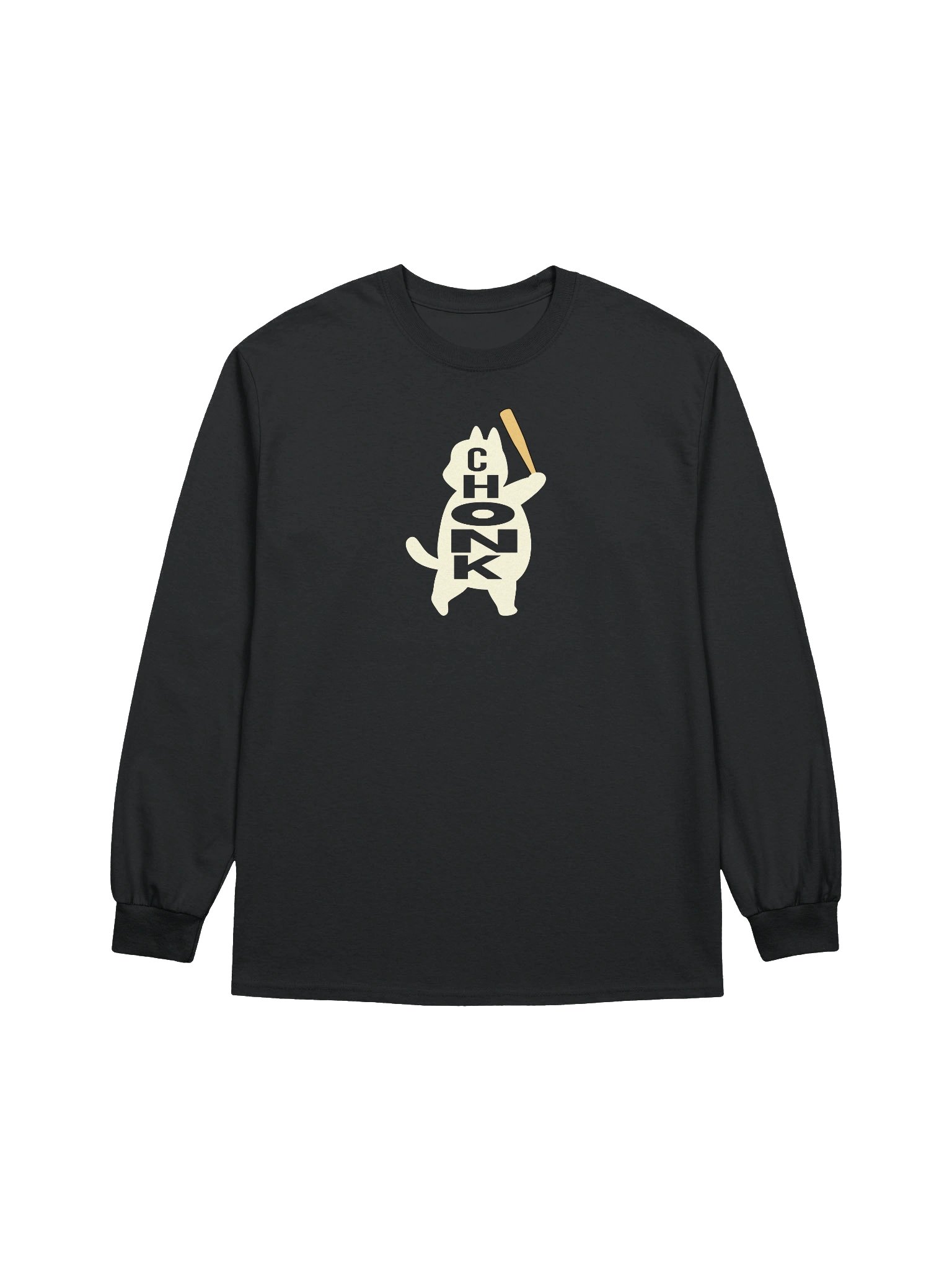 Baseball Chonk Cat - Unisex Adult Long Sleeve T-shirt product image (1)