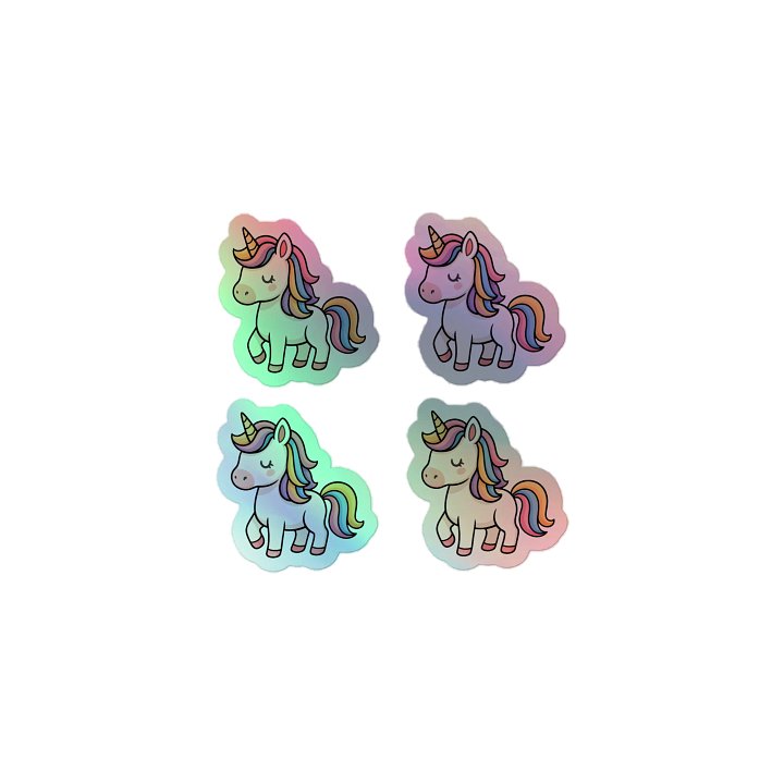 Holographic Unicorn Stickers Bundle product image (1)