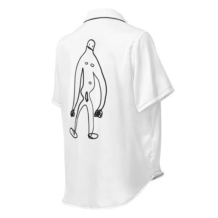 A Human on a Soft White Collared Shirt product image (2)