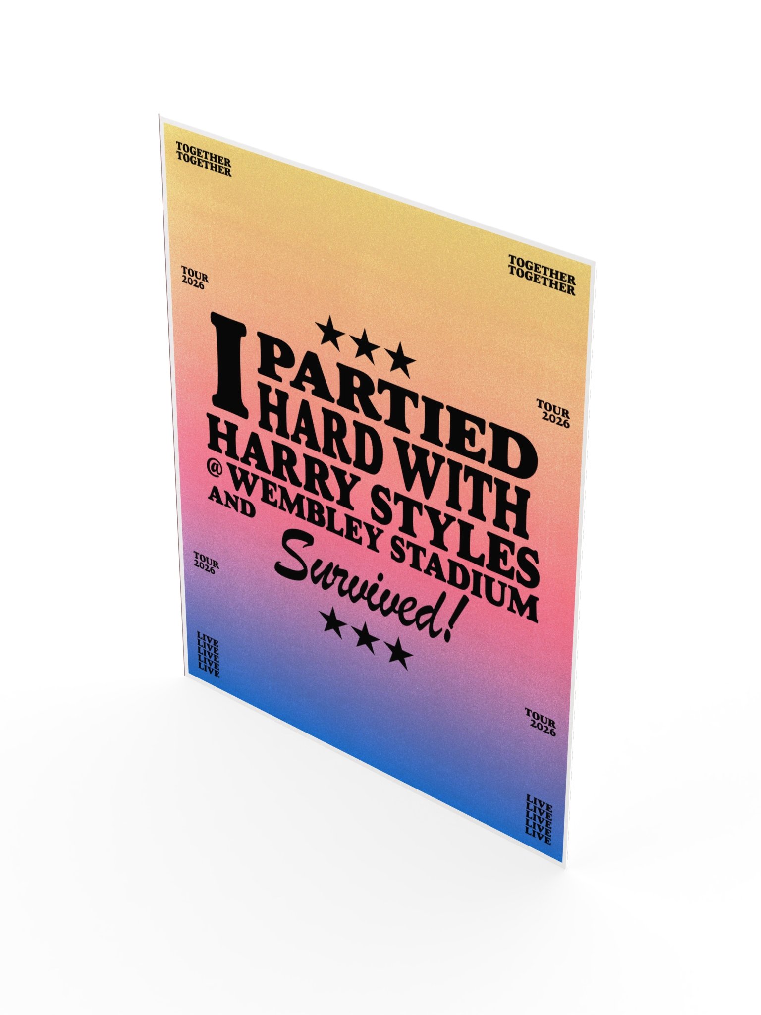 Partied Hard London Poster product image (3)