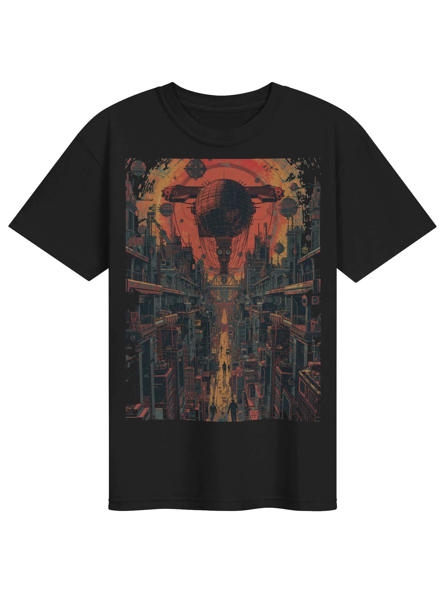 Dystopian Skyline Heavyweight T-Shirt product image (1)