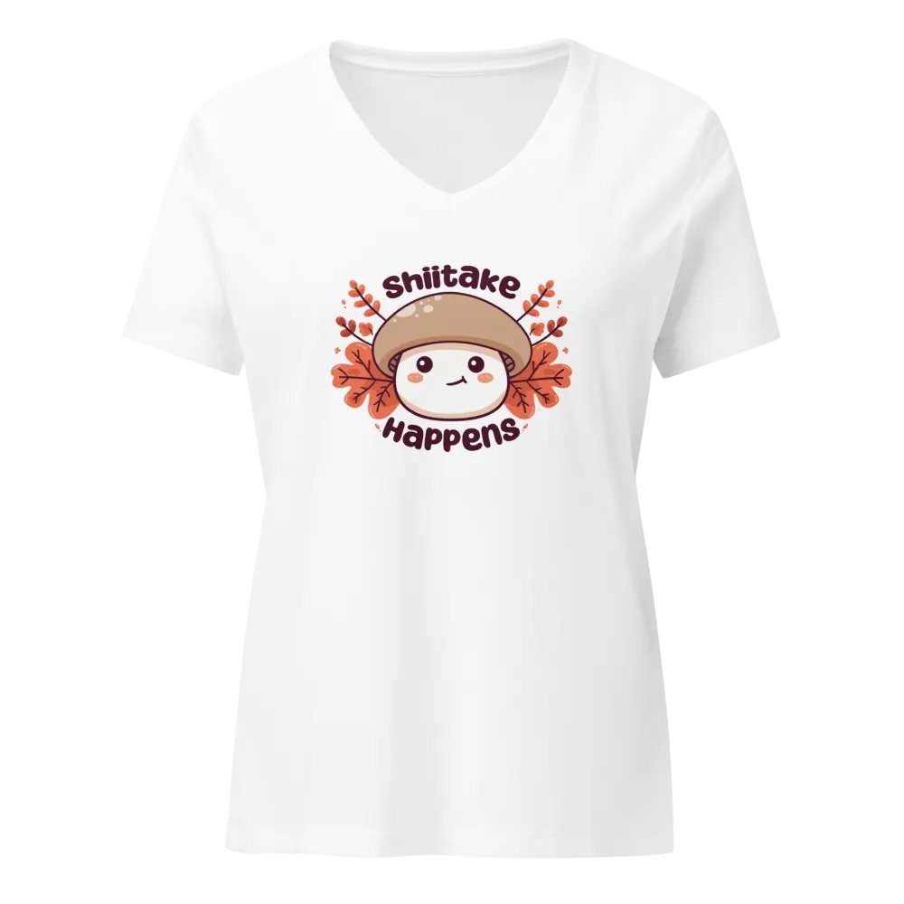 *Limited Time* Shiitake Happens V-Neck T-Shirt (Light) product image (1)