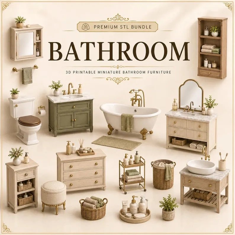 325+ Miniature Home Decor STL Bundle product image (2)