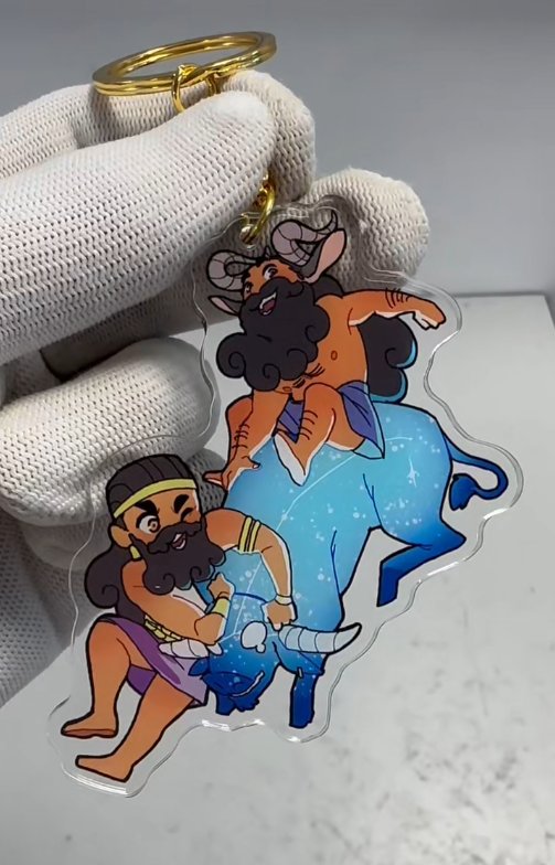 Gilgamesh and Enkidu Charm (pre-order) product image (1)