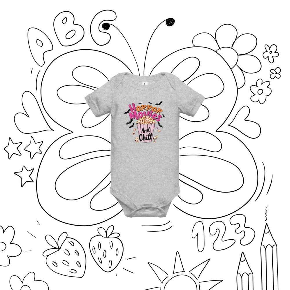 Horror Movies And Chill Baby Romper Onesie product image (8)