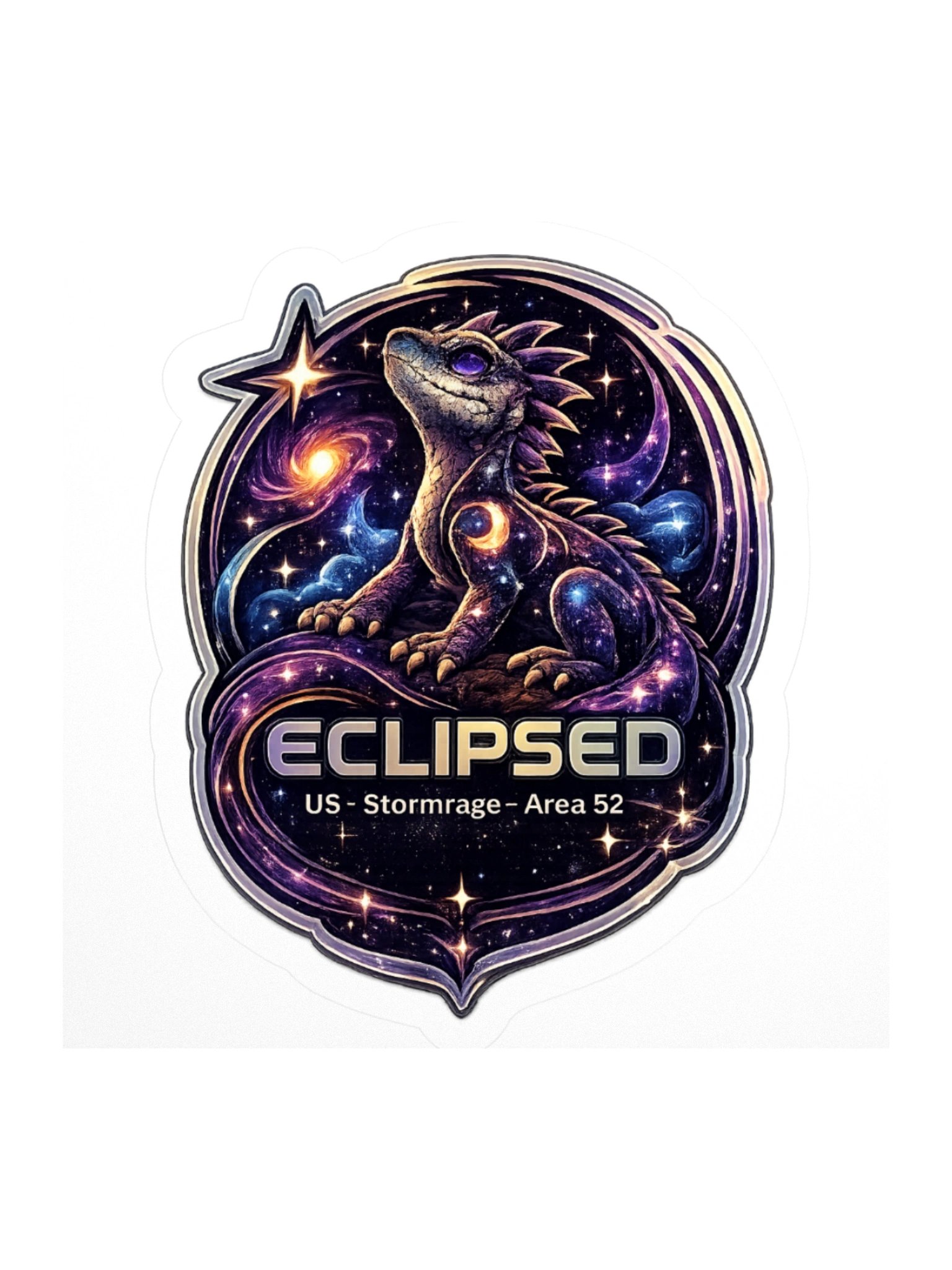 Eclipsed Lizard Sticker product image (1)