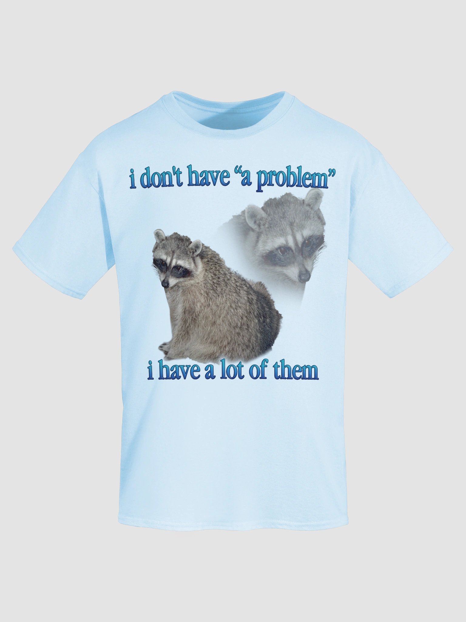 I don't have a problem Raccoon T-Shirt product image (43)