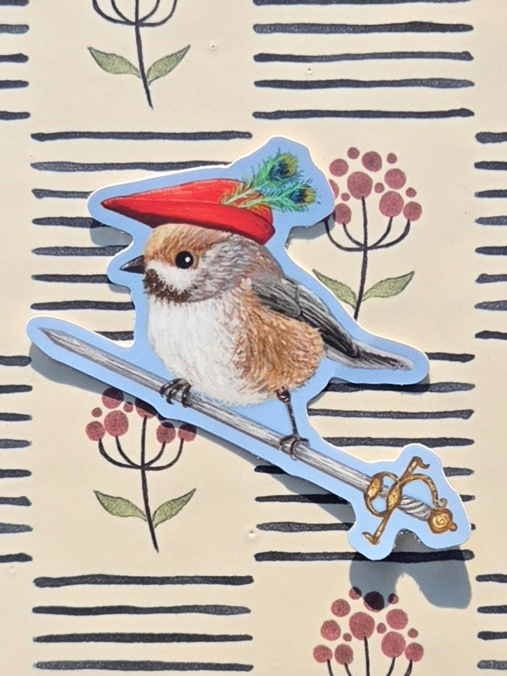 Fancy Chickadee Sticker product image (2)