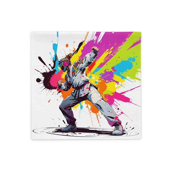 All-Over Print Basic Pillow Case ( D_0144_Color Kick Taekwondo Boy of the Streets ) product image (1)