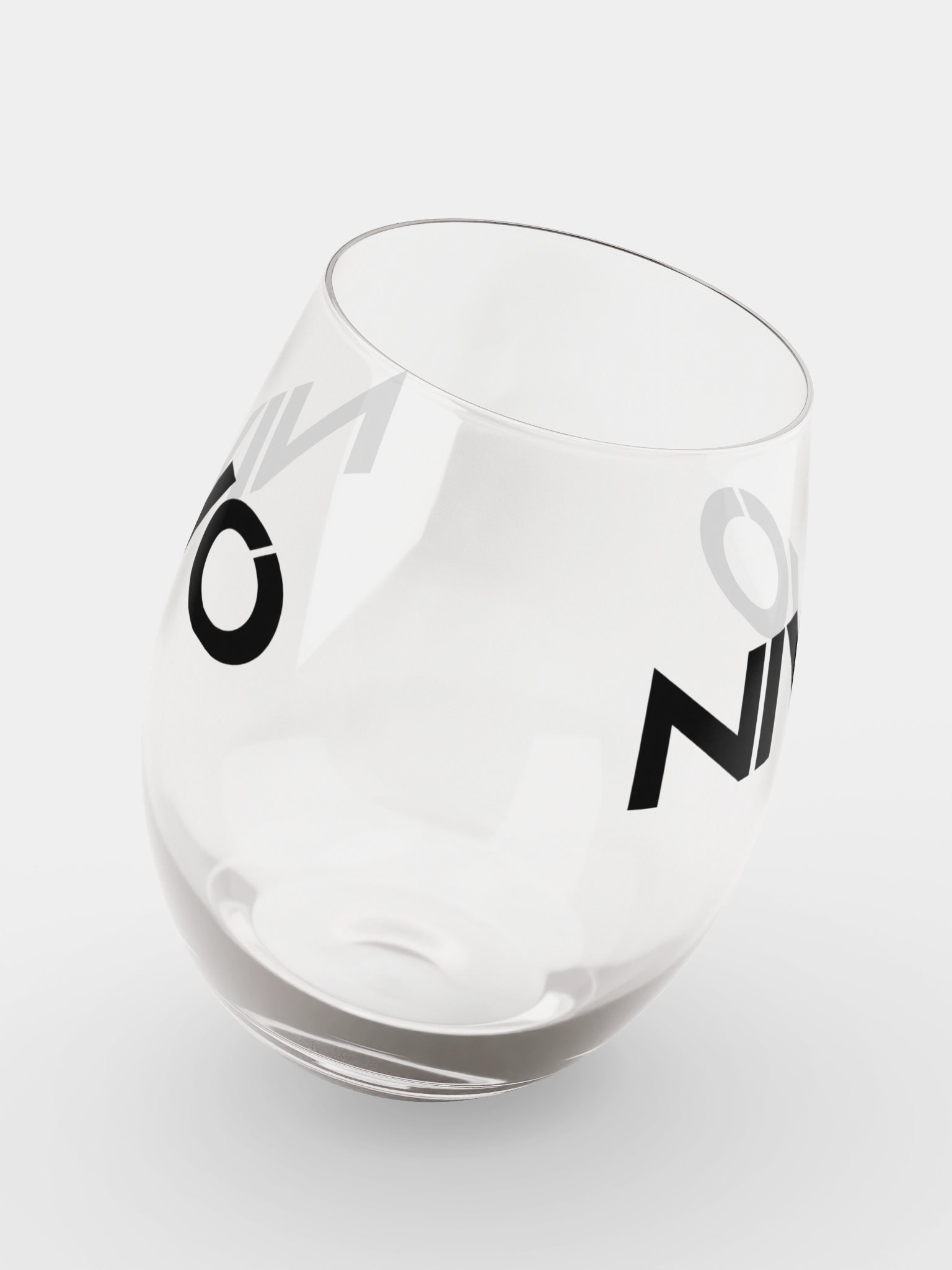 NIVO Logo Stemless Wine Glass product image (8)