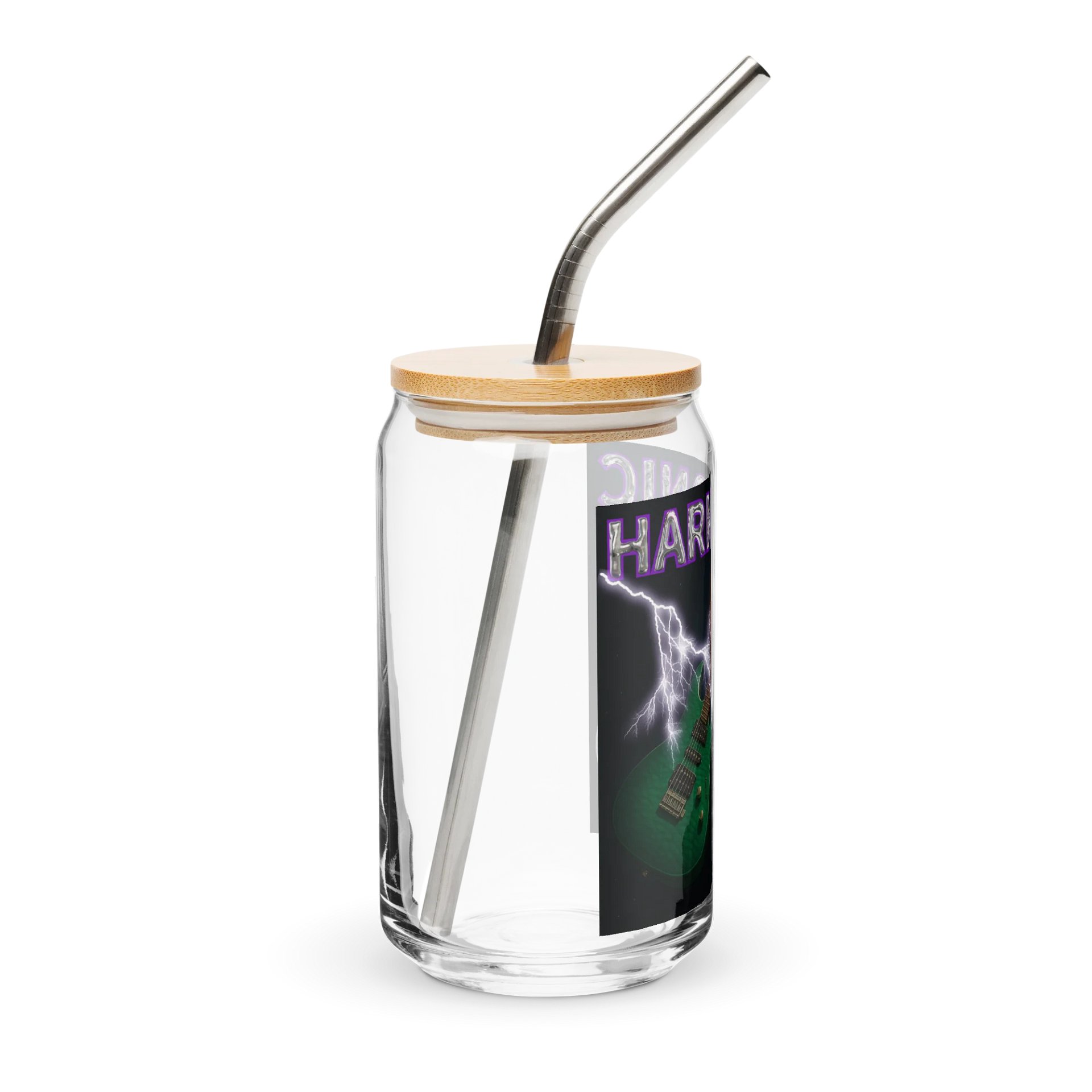 Harmonic Album Cover Can Shaped Glass + Lid & Straw - Show your Support - Drinkware product image (4)
