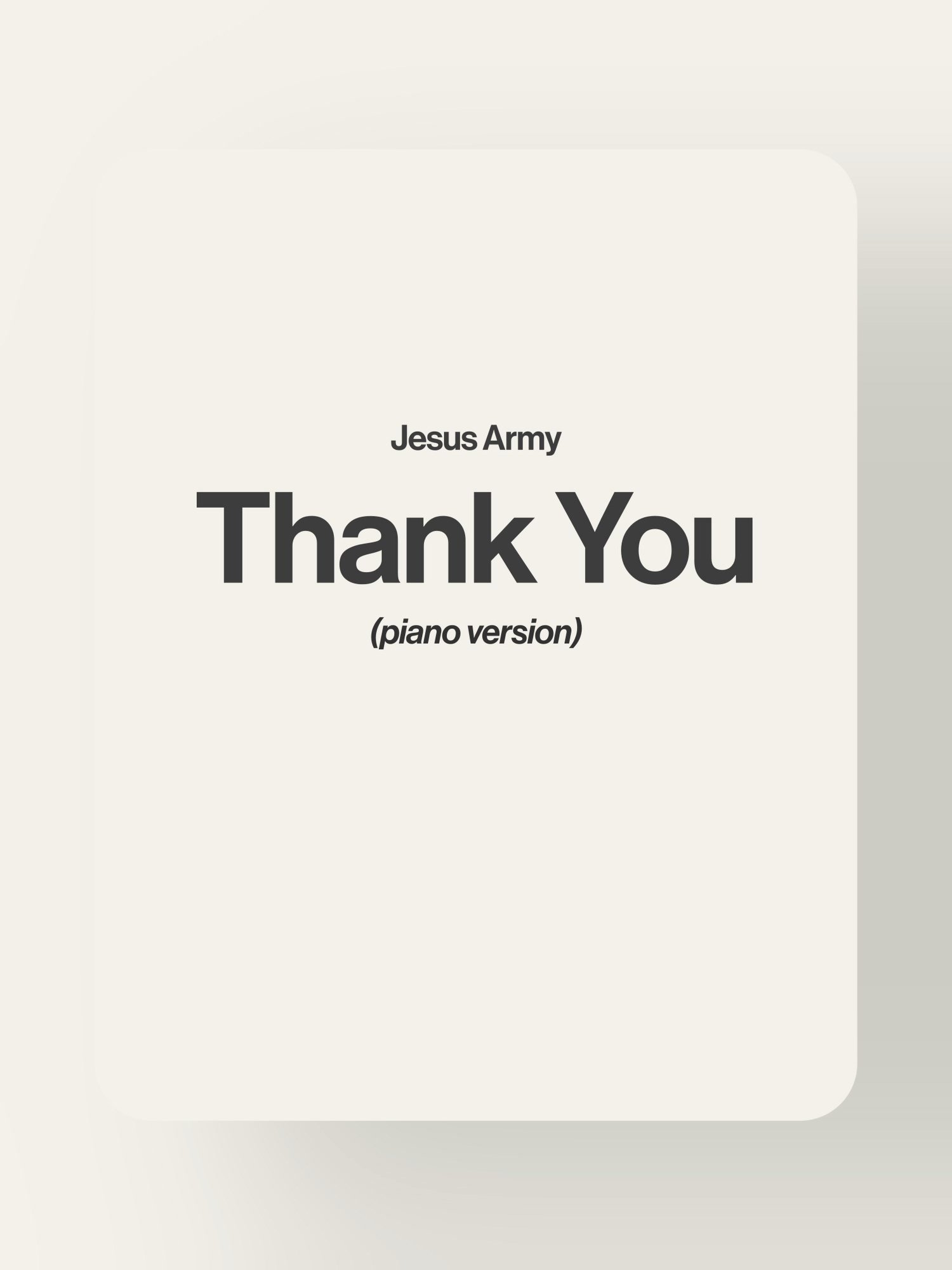 Thank You - Jesus Army product image (1)
