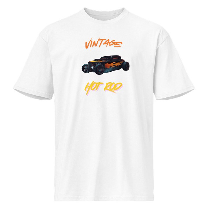 Vintage Hot Rod White Tee product image (1)