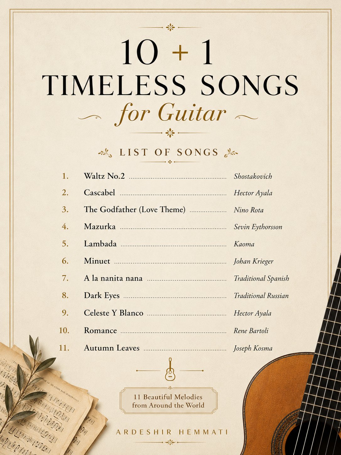 10 + 1 Timeless Songs for Guitar product image (2)