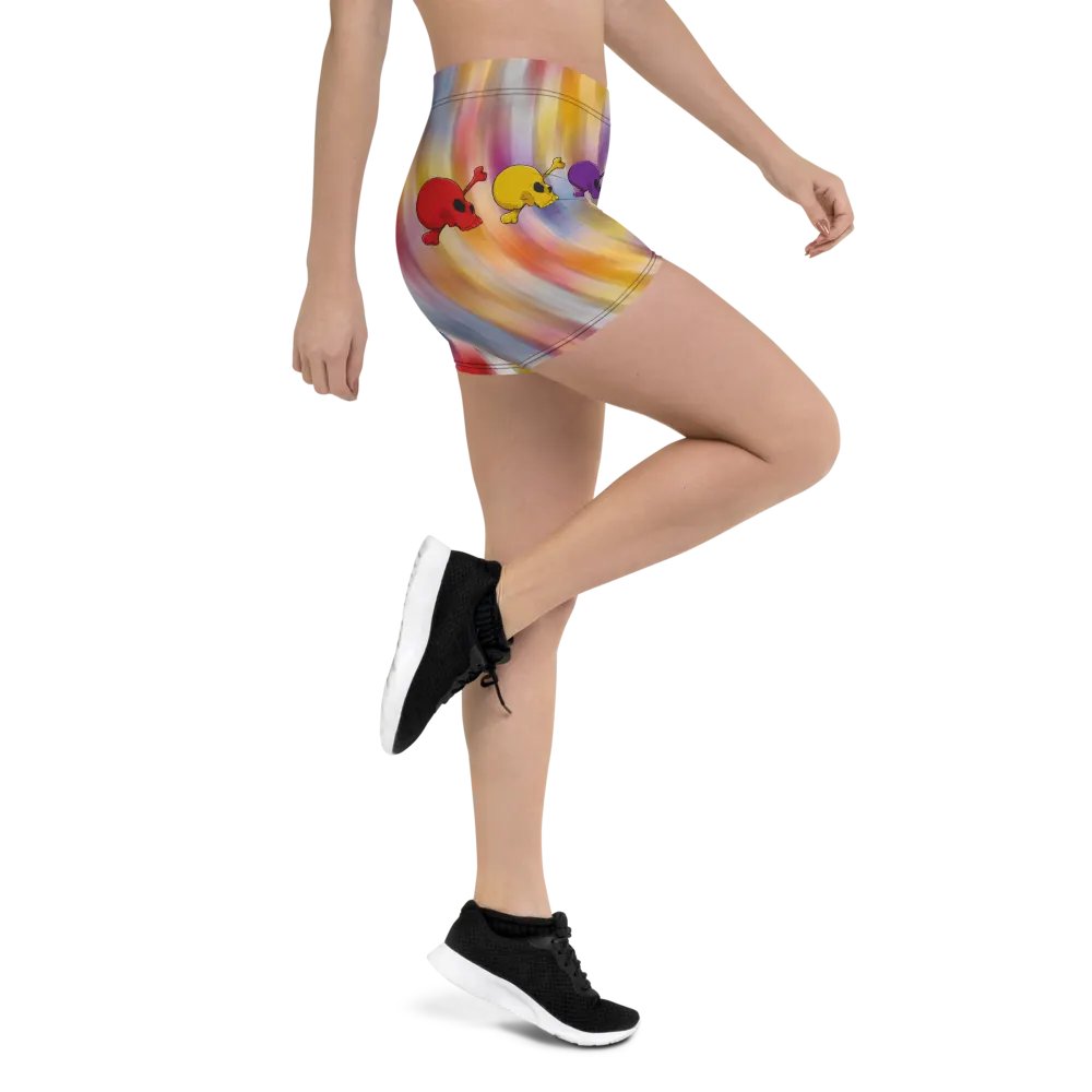 Whimsical Skulls All-Over Print Shorts product image (3)