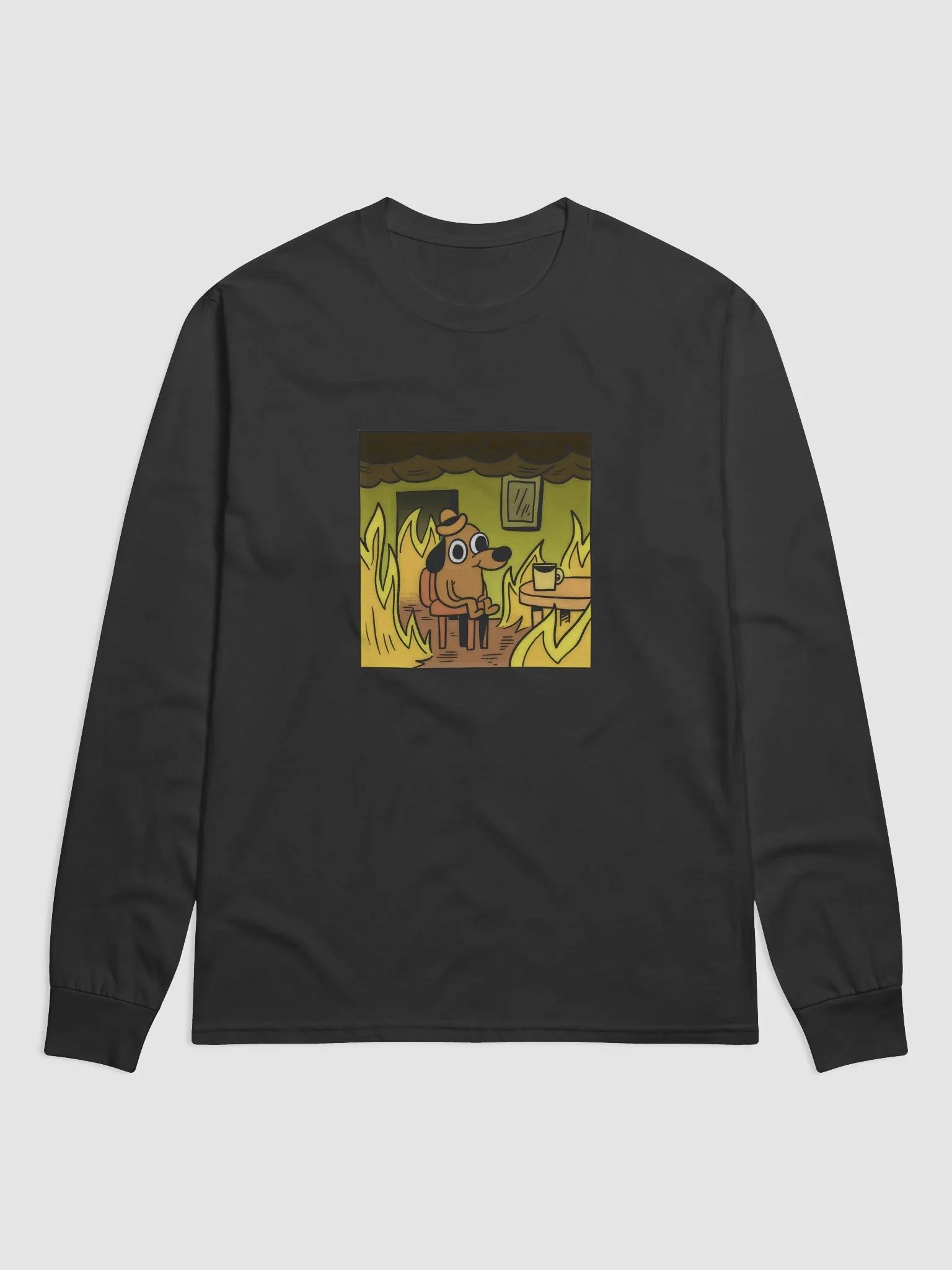 This is Fine Meme Dog Long Sleeve product image (1)