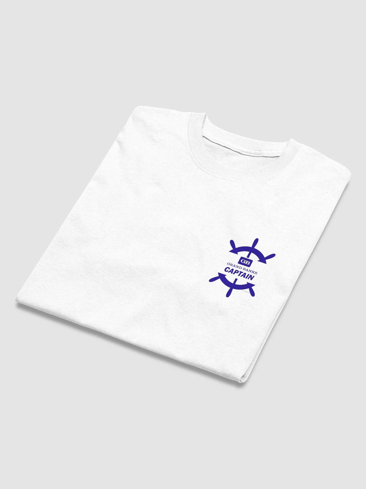 Grand Banks Captain - T-Shirt - Light Shirt w/Blue Logo product image (6)