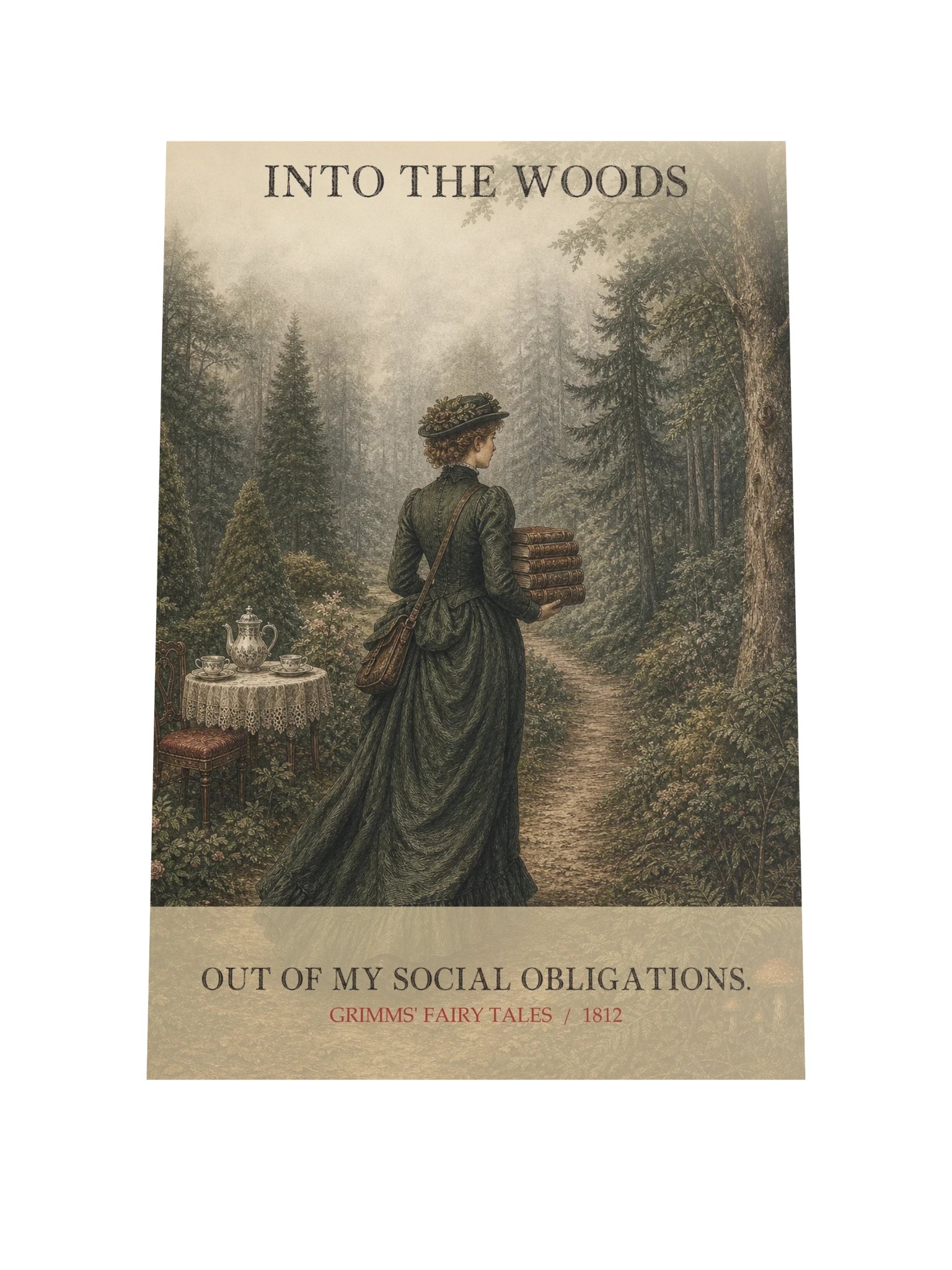 Into Woods Out Social Obligations -- Grimms Fairy Tales Art Print product image (9)