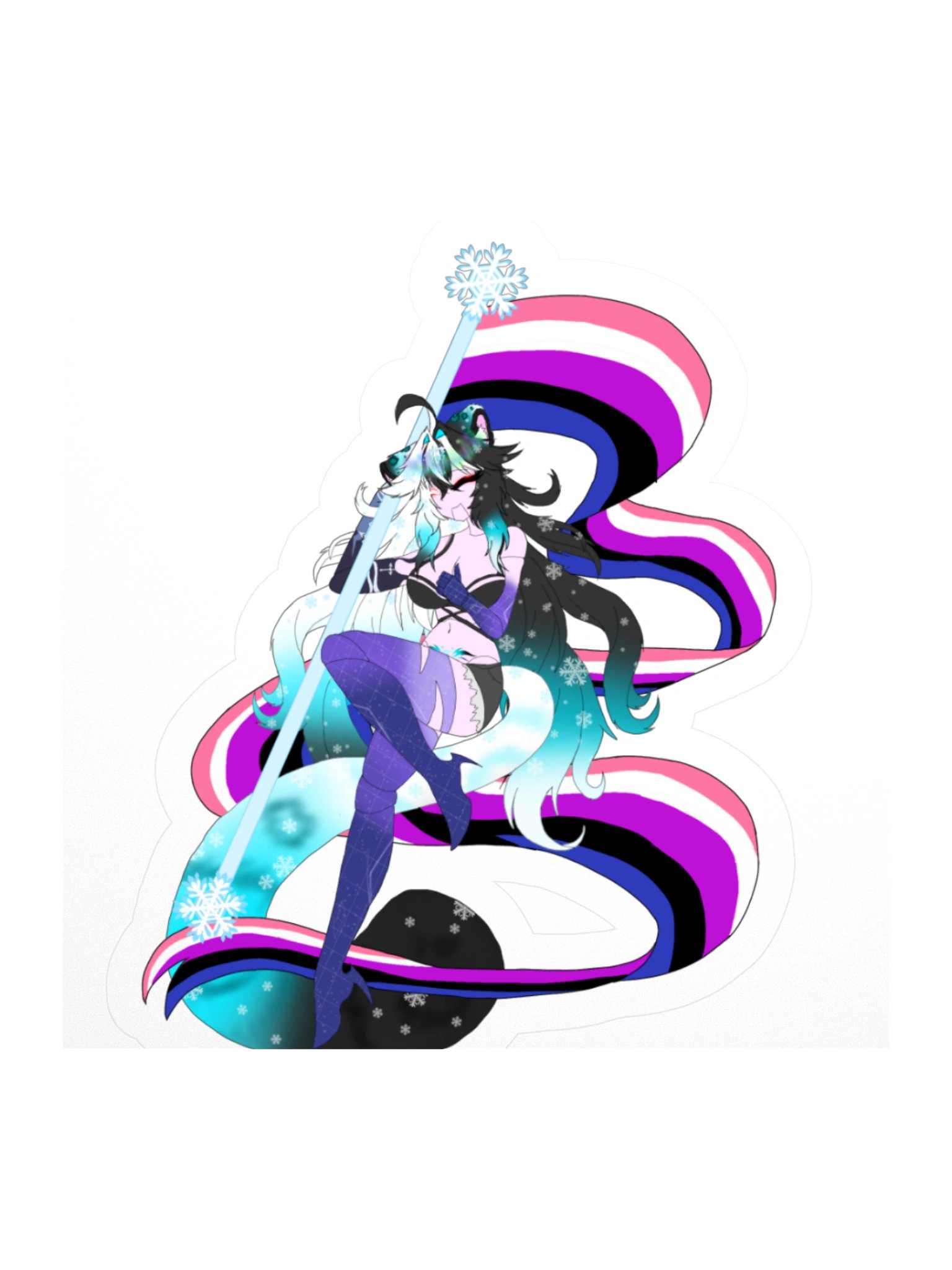 Genderfluid Flag Sticker product image (2)