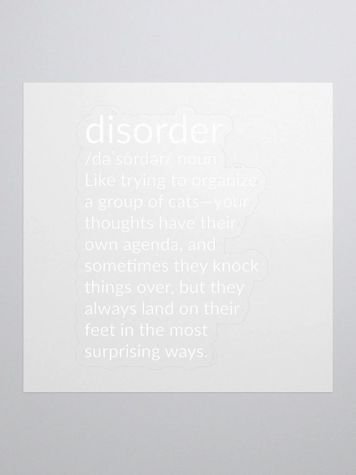 Disorder Sticker: Tiny Chaos, Big Laughs product image (1)