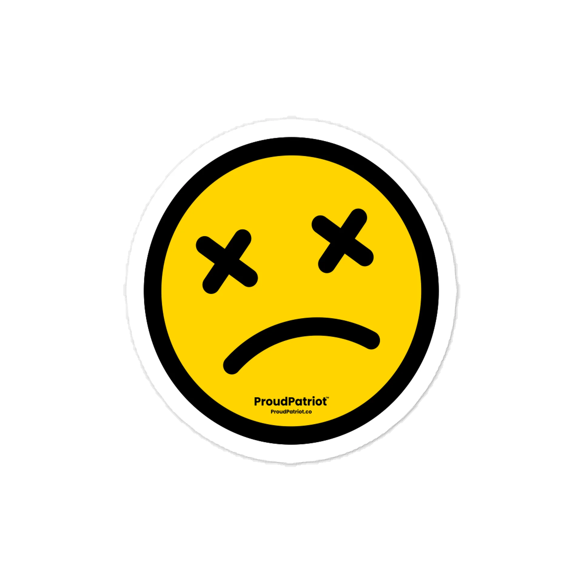 X Face Vinyl Sticker product image (1)
