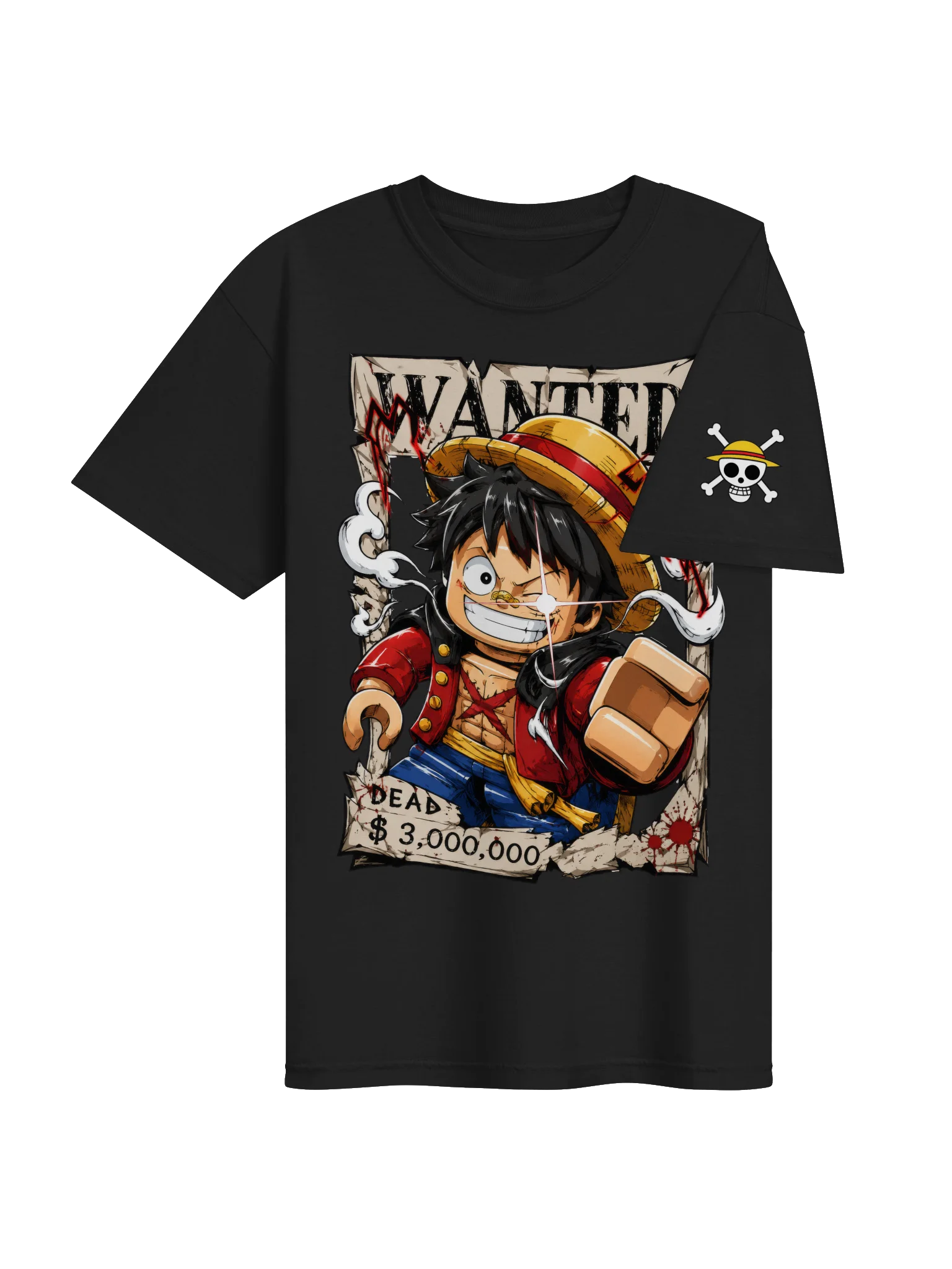Wanted Pirate Anime Poster Lego-Style Tee product image (16)