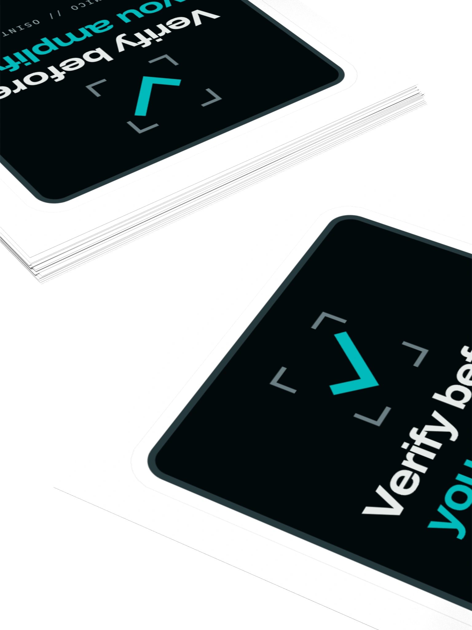 VERIFY BEFORE YOU AMPLIFY Sticker product image (10)