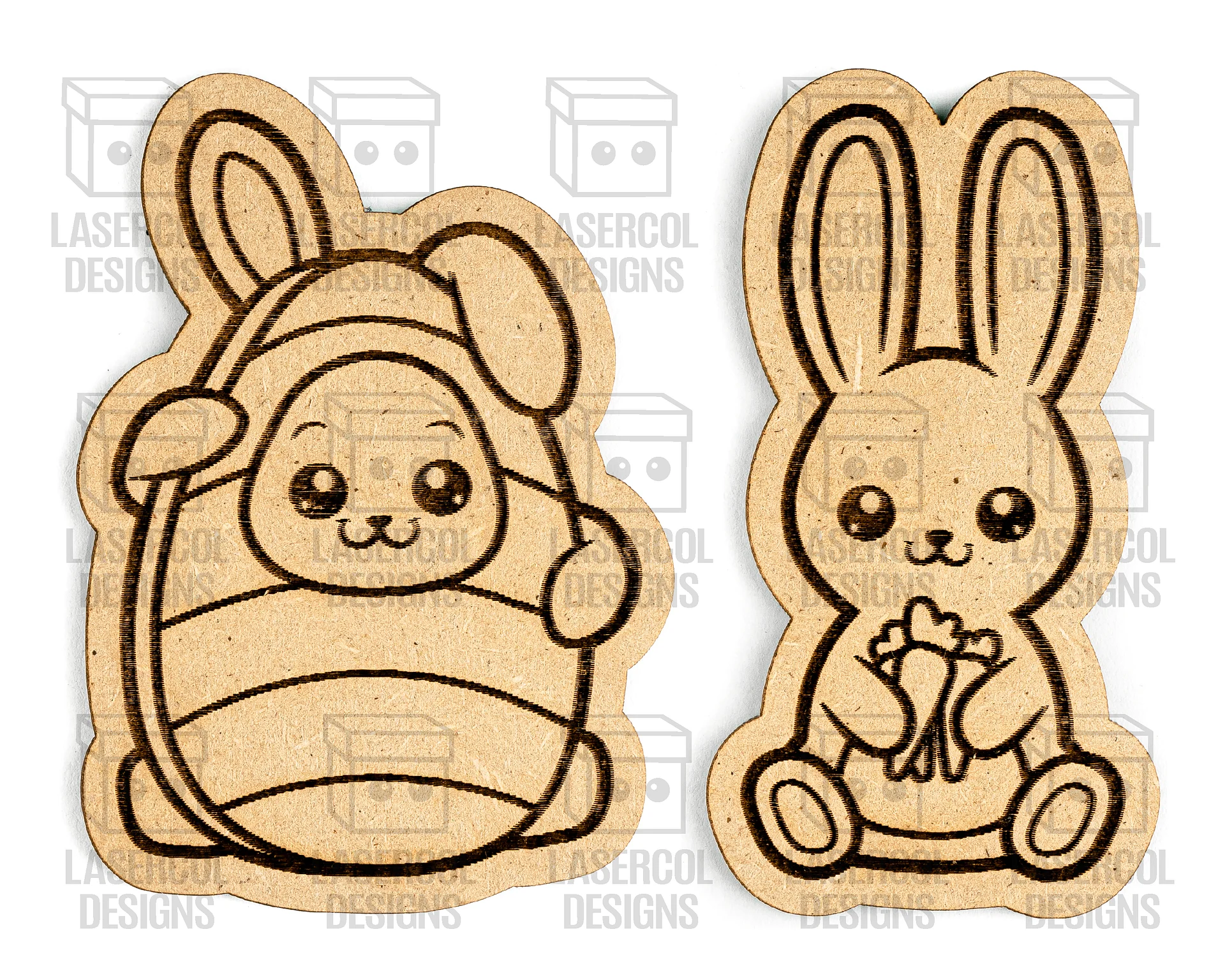 Easter Bunny Paint Kit DIY Cut Outs Set 4 - Laser Cut Files product image (5)