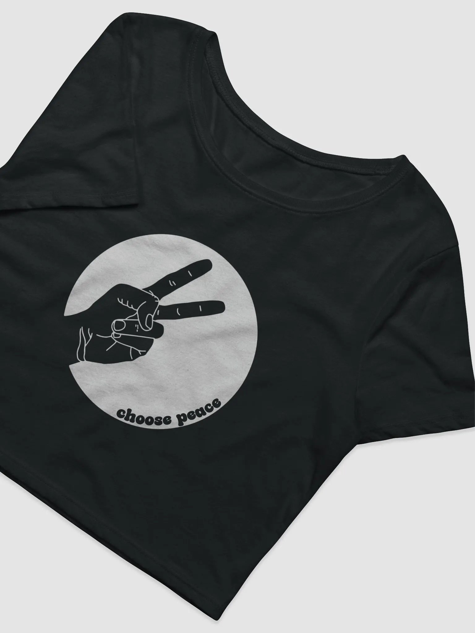 Choose Peace Crop T-Shirt product image (5)