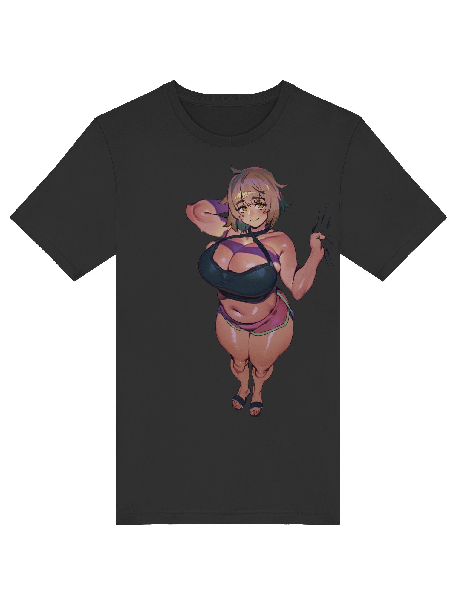 Blonde Curvy Girl Bedroom Grab Shirt product image (36)