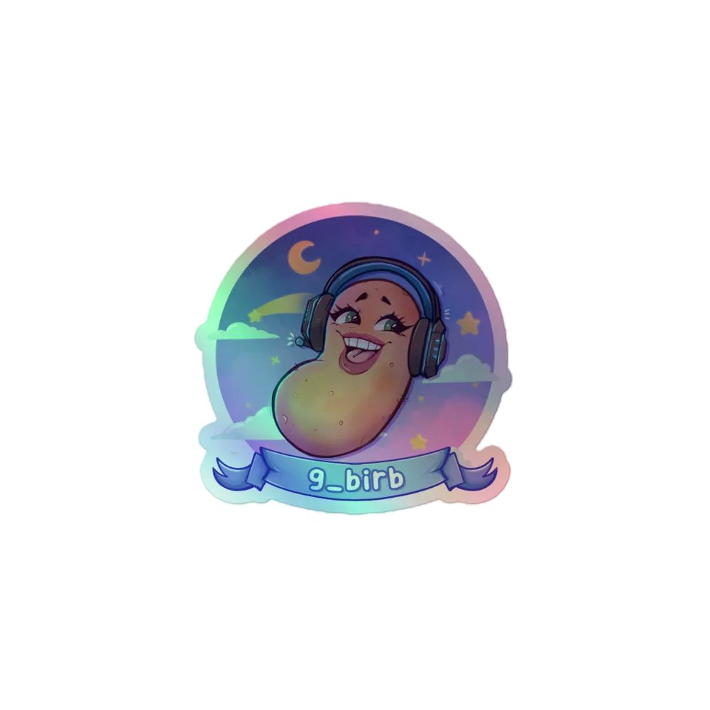 holographic logo sticker product image (1)