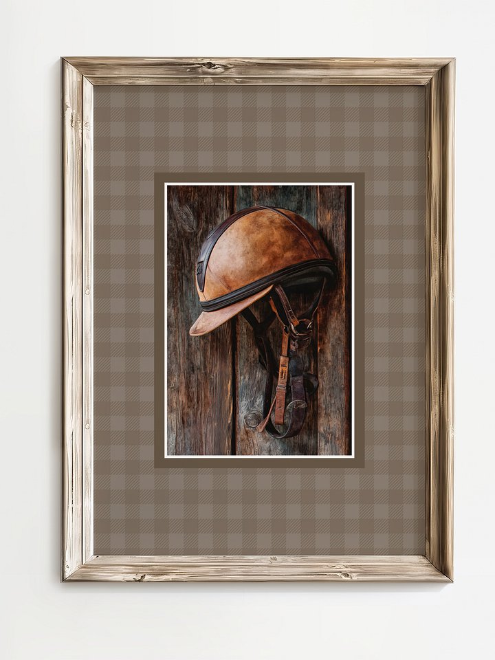 Equestrian Riding Hat Farmhouse Print product image (1)