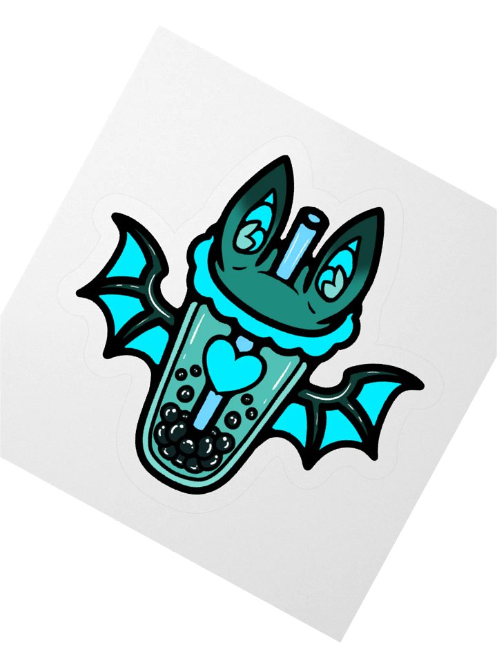 MatchaEXE Blue Bobat Sticker product image (5)
