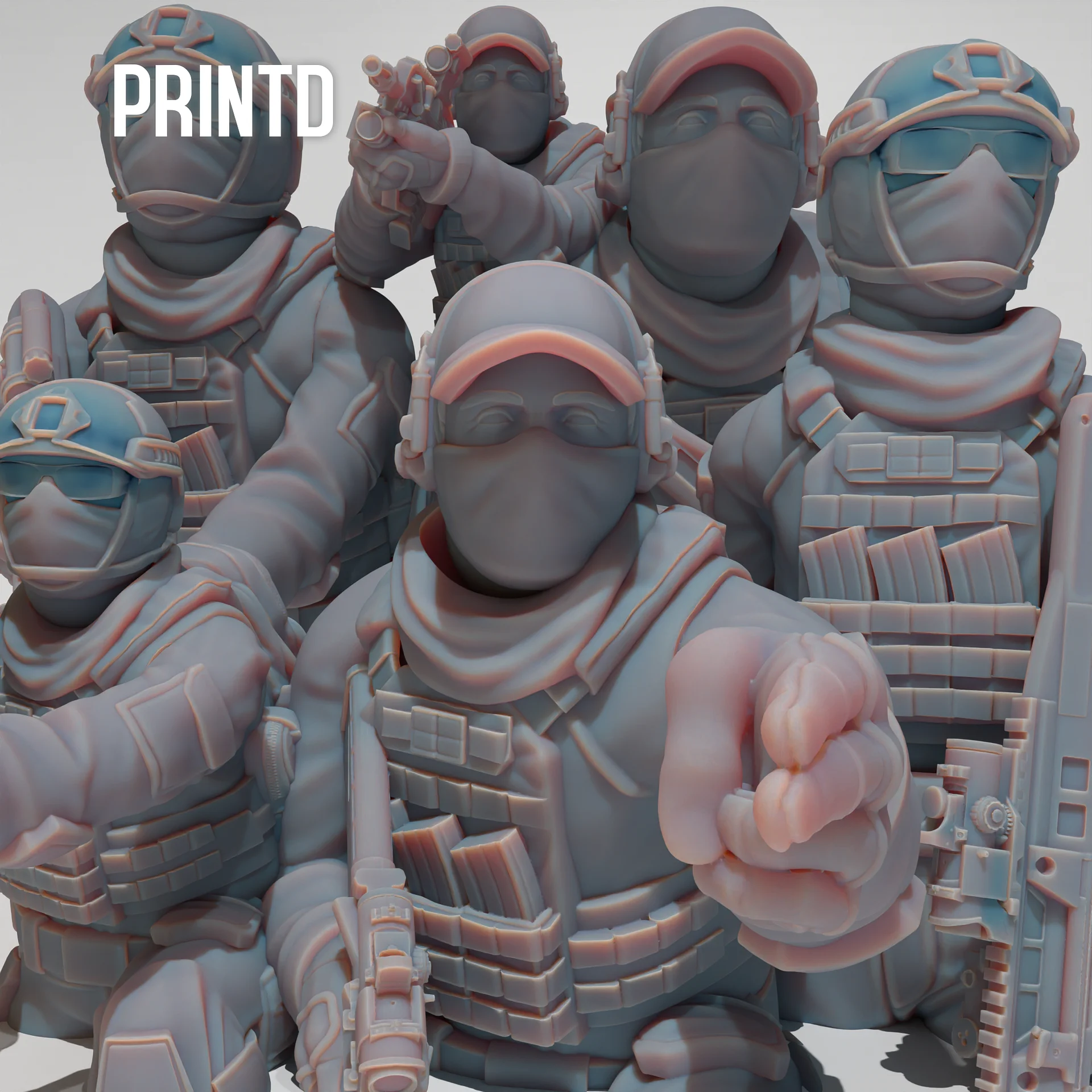 Australian Special Forces Team - Modern Warfare Wargame Hobby Resin Scale Models product image (1)