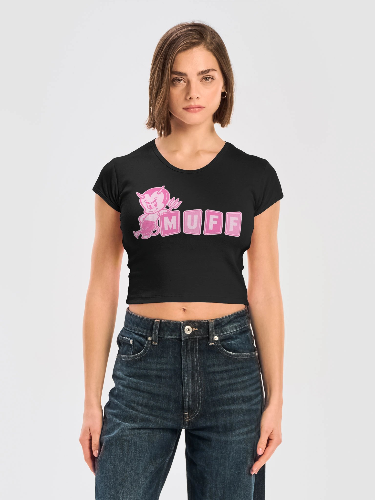 MUFF Little Devil Ribbed Crop Top product image (1)