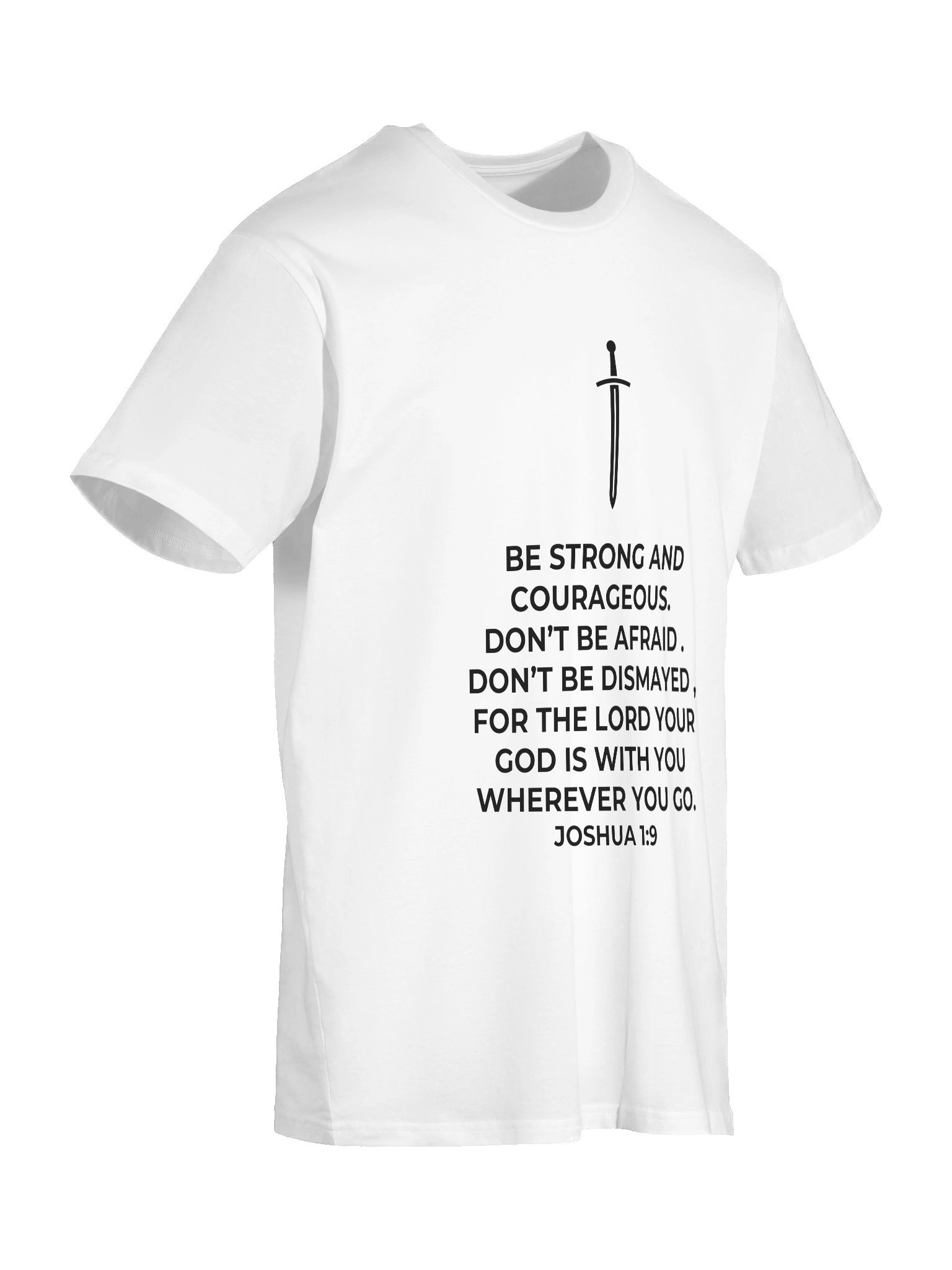 Joshua 1:9 Unisex T-Shirt [Dark] product image (26)