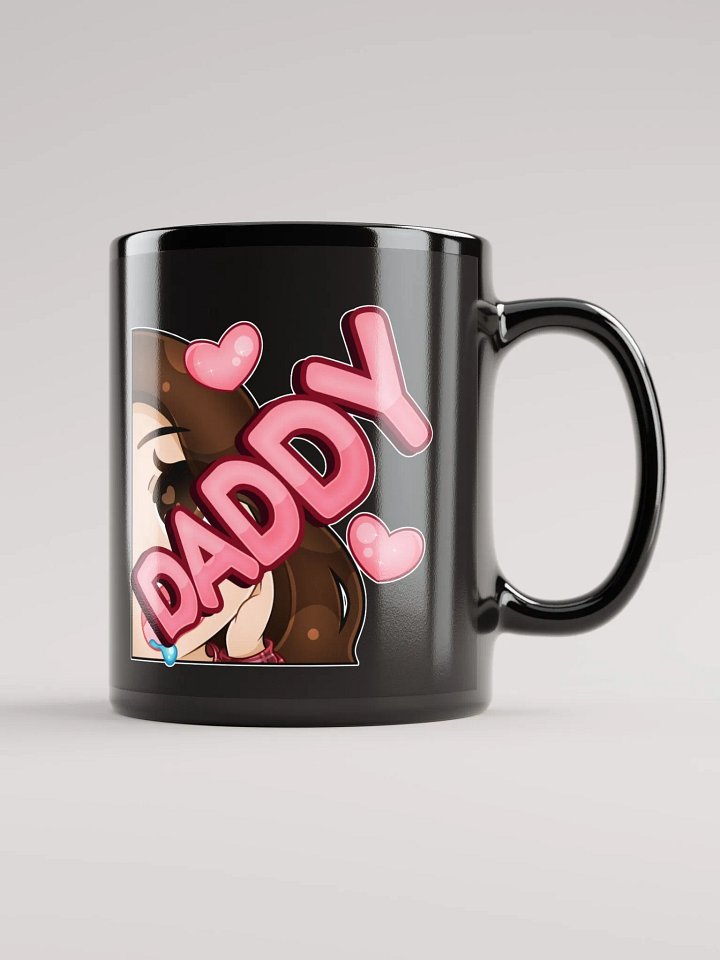 Daddy Emote Black Glossy Mug! product image (2)